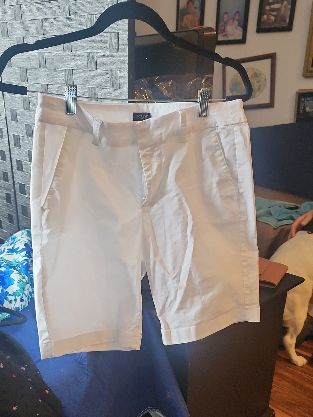 J. Crew White Chino Shorts